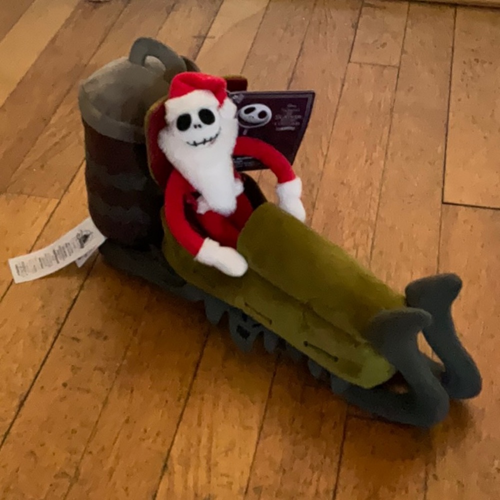 Nightmare Before Christmas Jack Skellington Sleigh Small Soft Toy